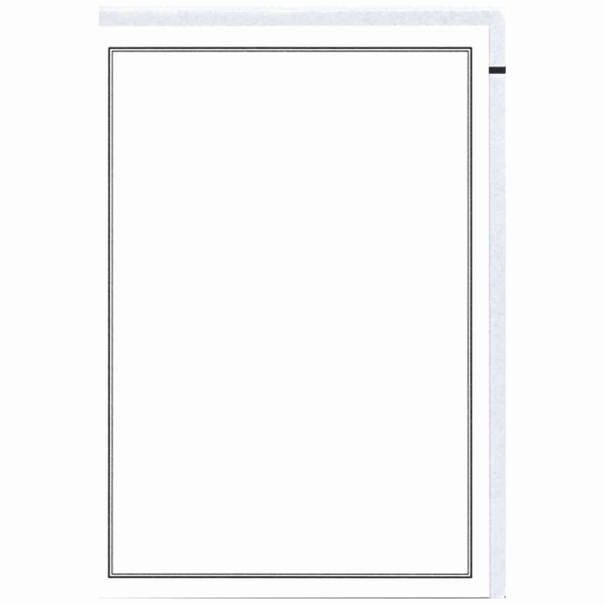 SÜ-VERLAG Trauerpost Briefkarten A6 + 5 Kuverts C6 mit Trauerrand