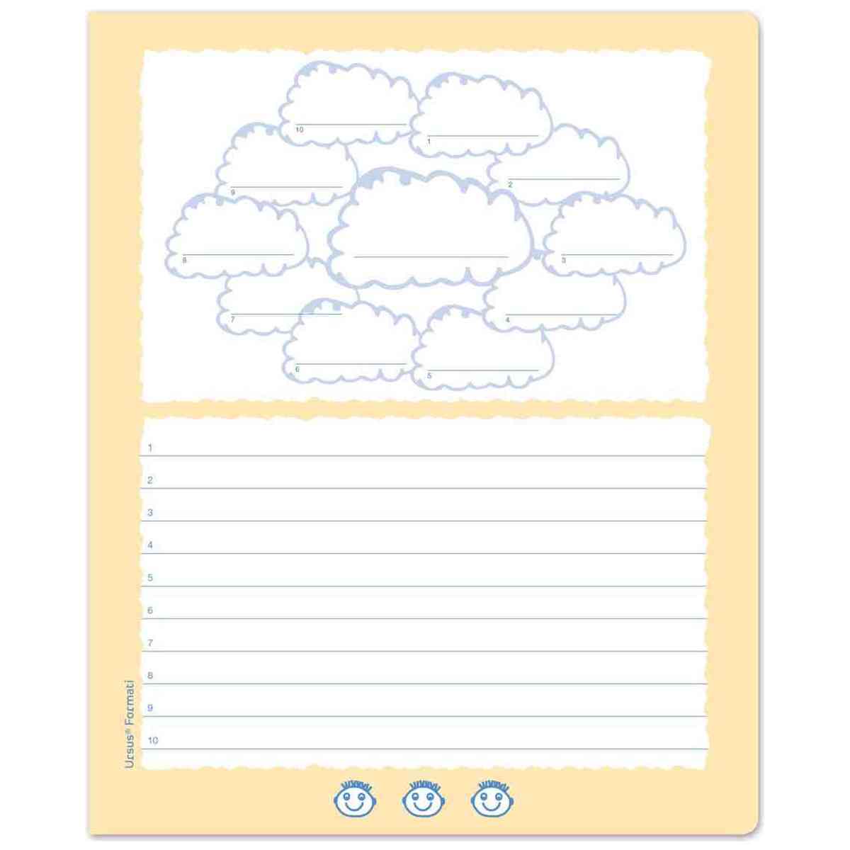 Formati Wolkenheft W.6 Quart 20 Blatt 80g/qm Wolkenfelder