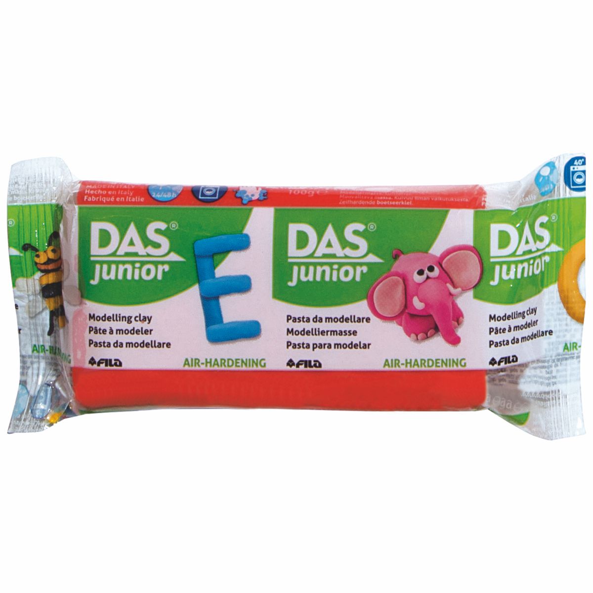 DAS Modelliermasse JUNIOR lufthärtend rot 100g