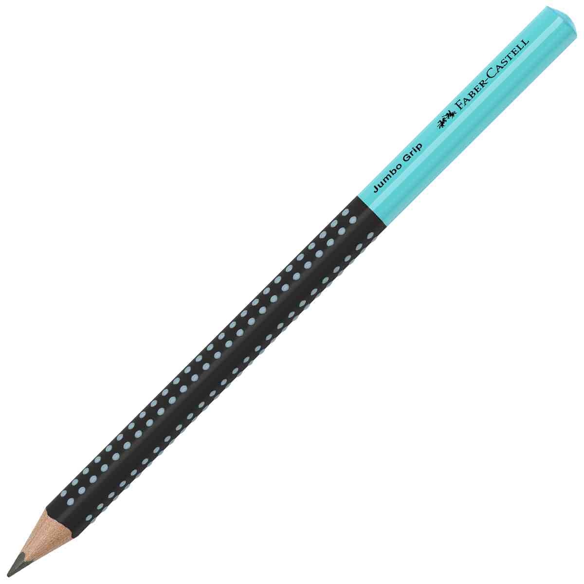 FABER CASTELL Bleistift Jumbo GRIP schwarz/türkis HB