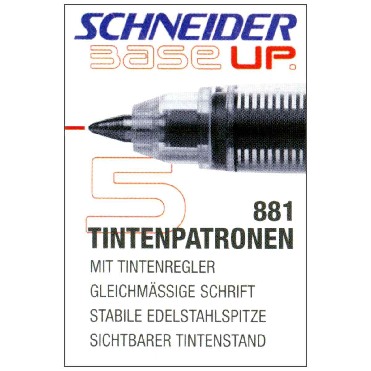 SCHNEIDER Rollerpatronen 881 rot 5 Stück