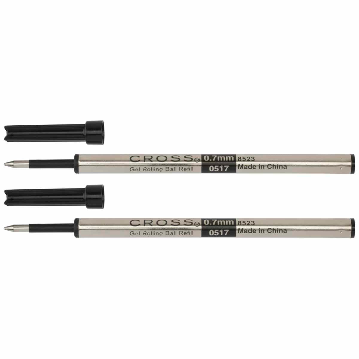 CROSS Gel Rollerballmine 8523 schwarz 0,7mm 2 Stück