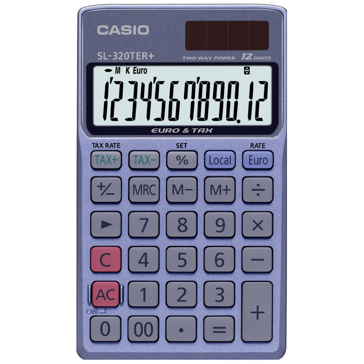 CASIO Taschenrechner SL320TER+ 12-stellig Solar+Batterie