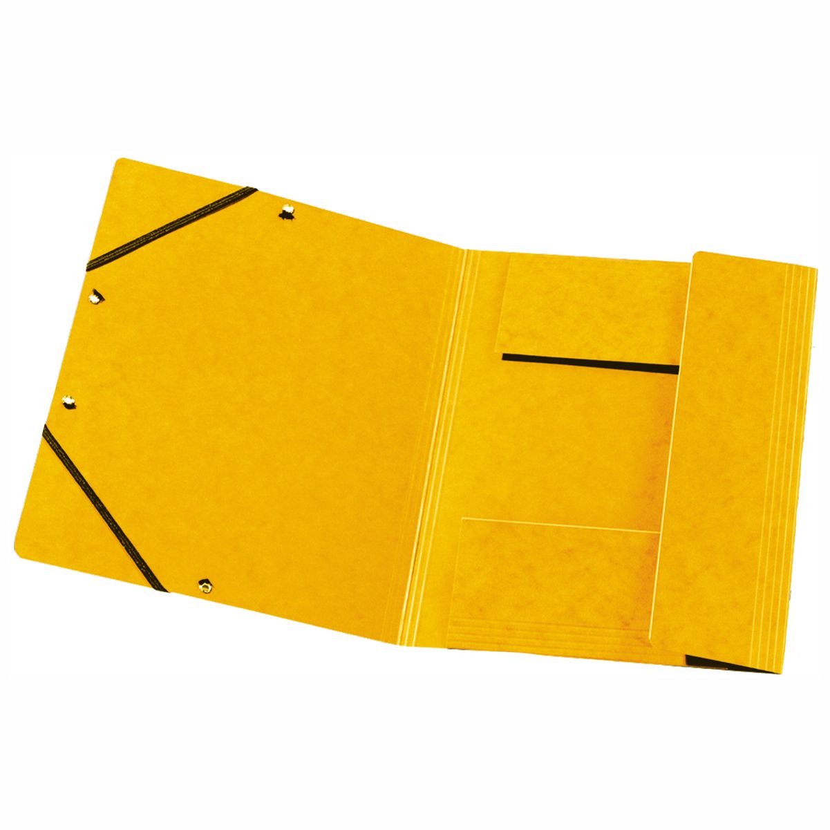 HERLITZ Gummizugmappe A4 Postmappe Karton gelb