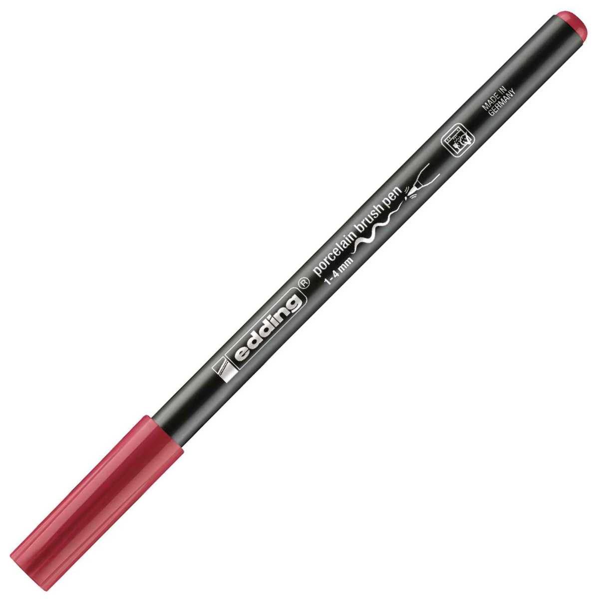 EDDING Porzellan Pinselstift 4200 karminrot 1-4mm