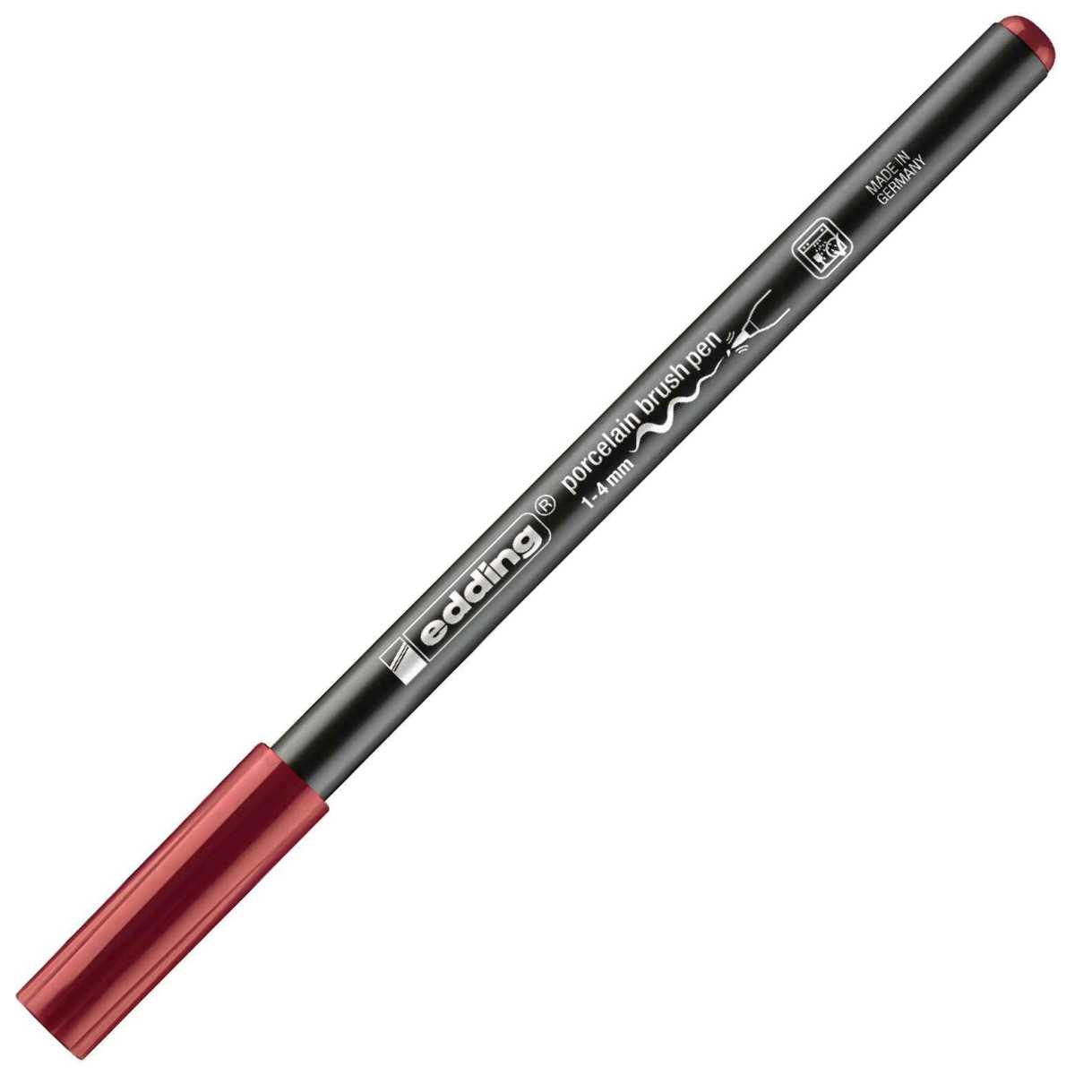 EDDING Porzellan Pinselstift 4200 karmesin 1-4mm