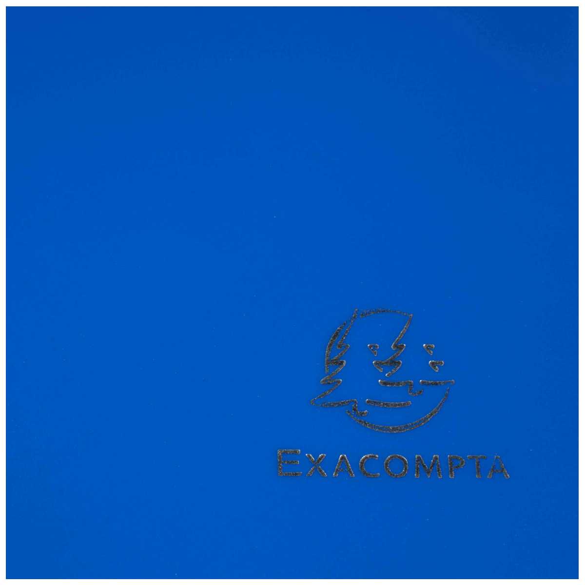 EXACOMPTA Sammelmappe A4 Kunststoff mit Gummi blau