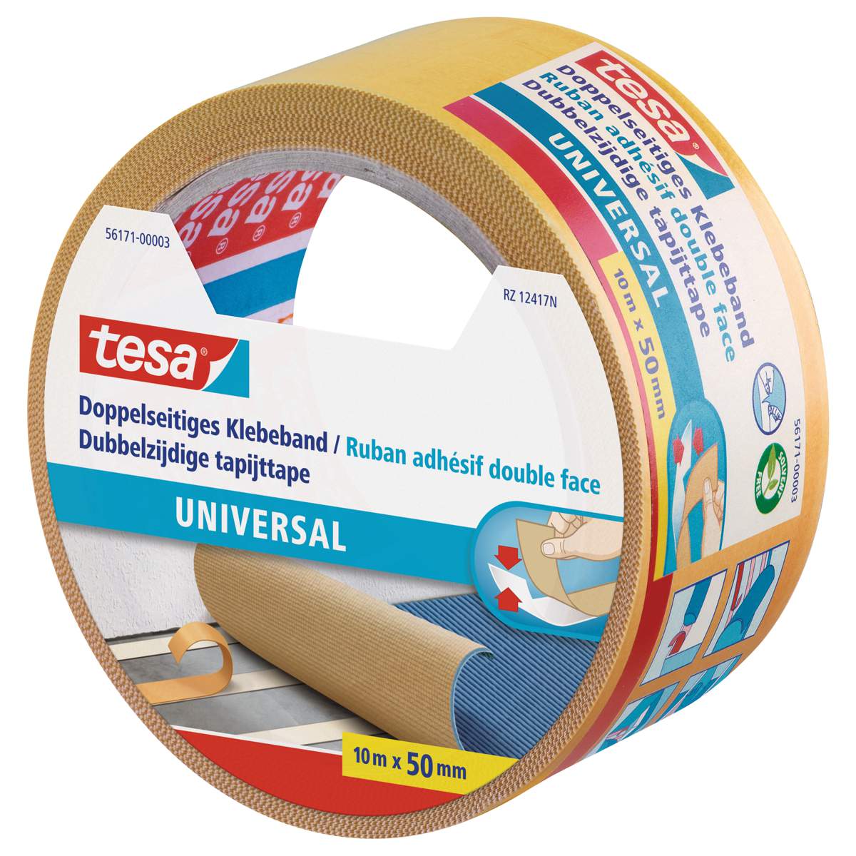 TESA Klebeband doppelseitig 56171 10m x 50mm universal