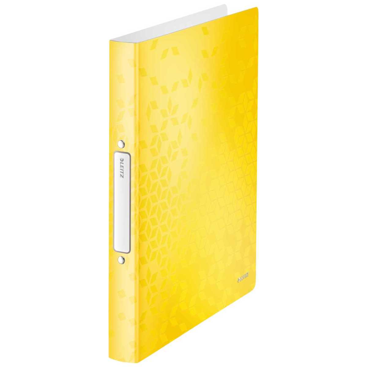 LEITZ Ringbuch WOW 4257 A4 PP 25mm 2-Ring gelb metallic