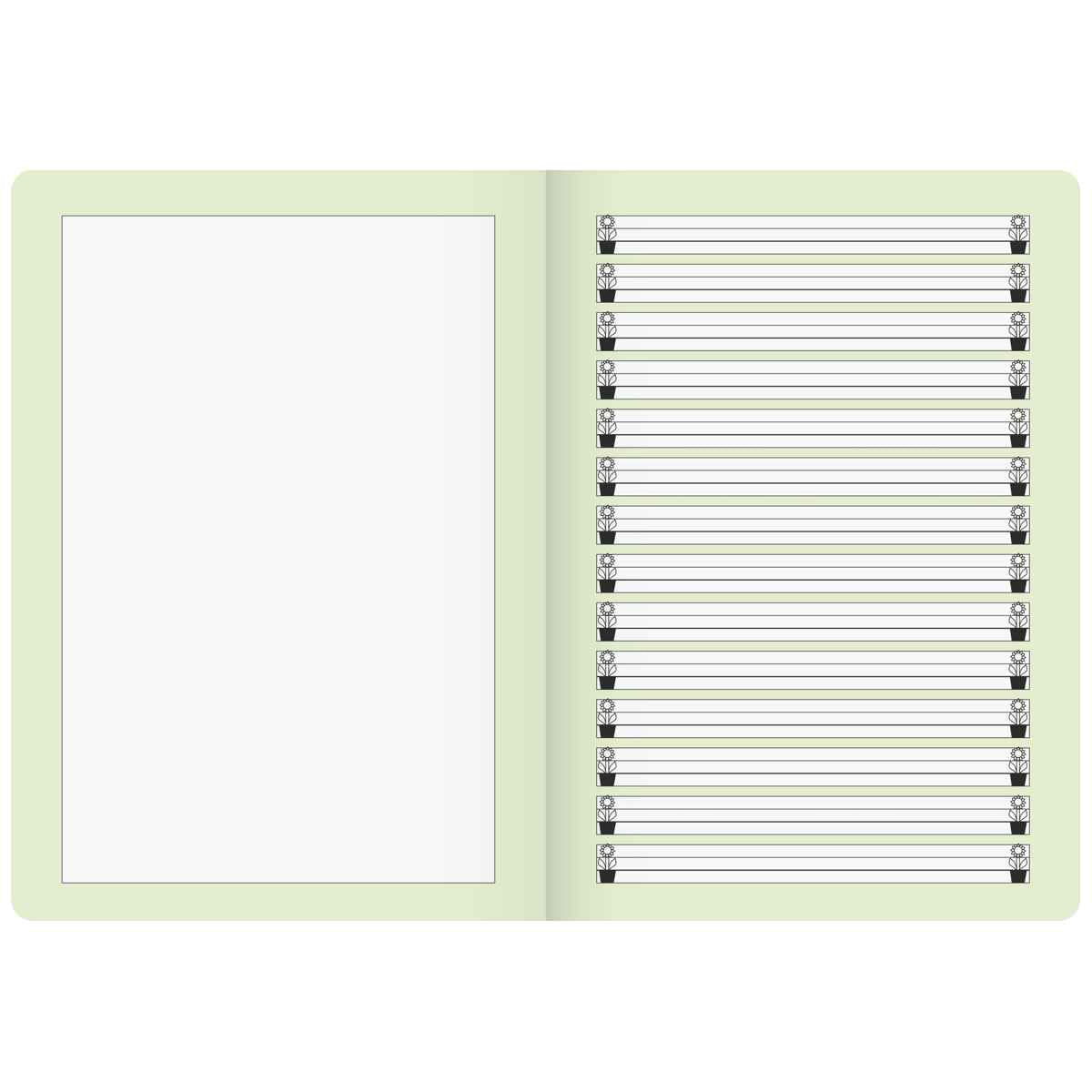 BRUNNEN Geschichtenheft A4 LIN 1G / blanco hoch 16 Blatt