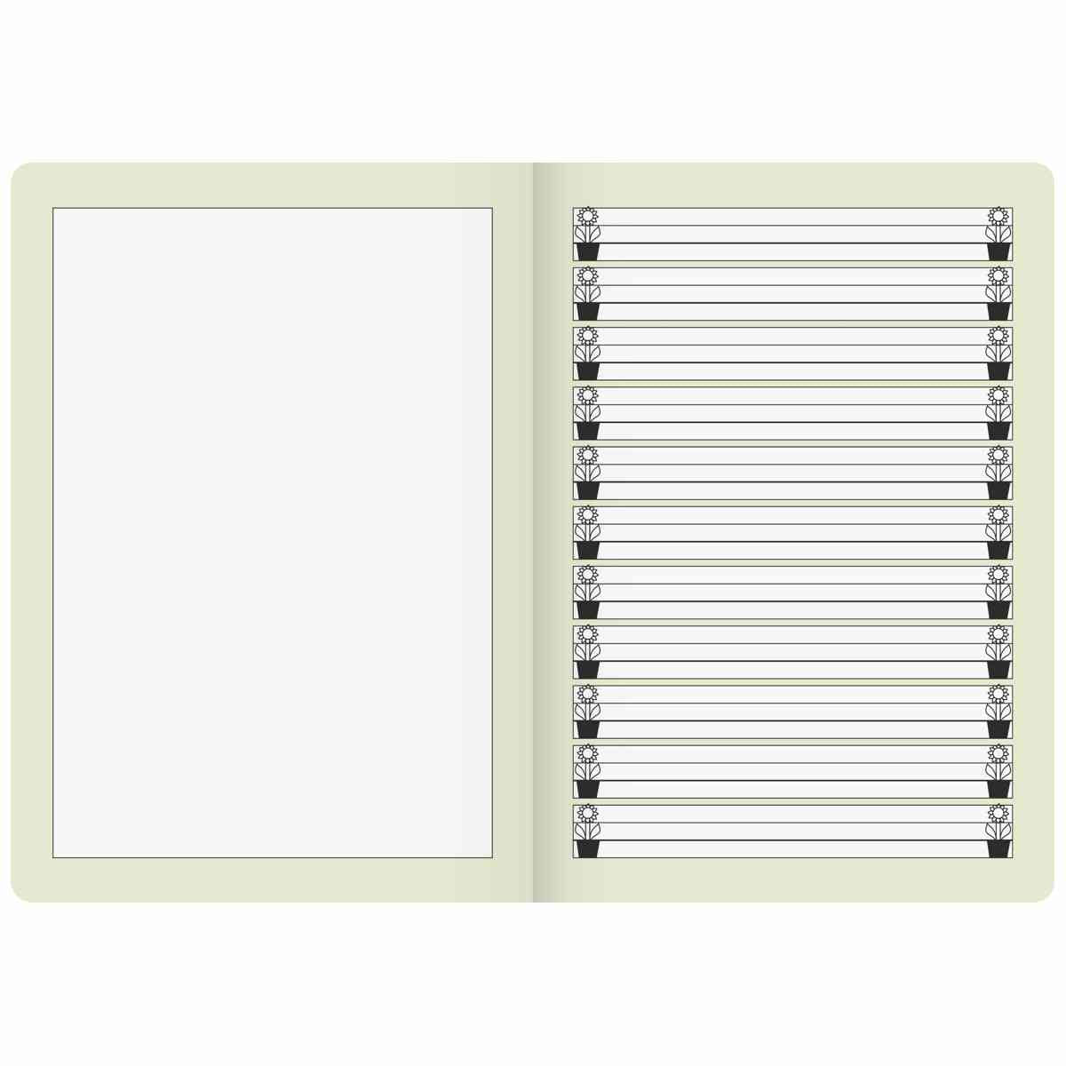 BRUNNEN Geschichtenheft A5 LIN 1G / blanco hoch 16 Blatt