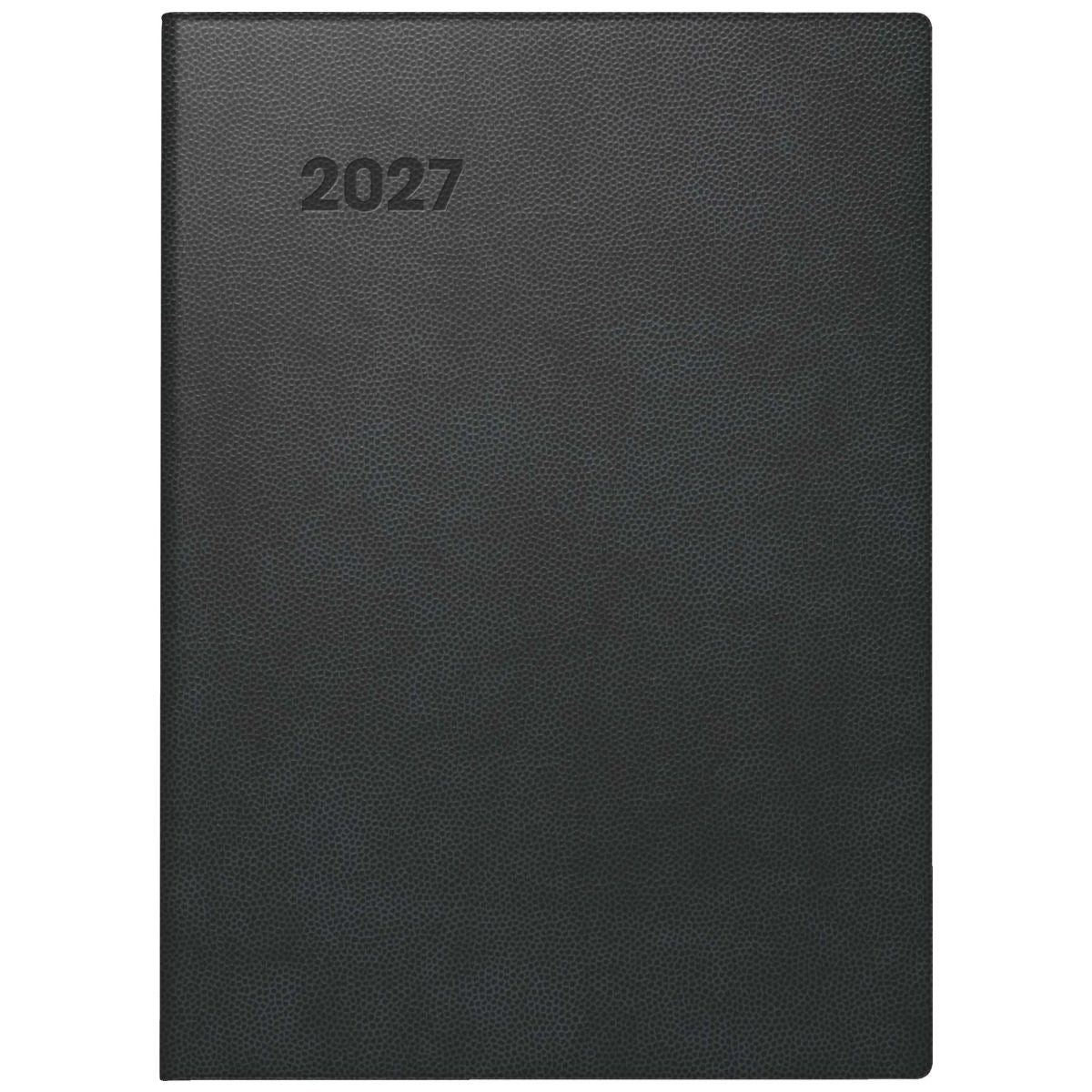 BRUNNEN Taschenkalender 2027 Modell 736 A6 10x14cm 1Tag = 1Seite schwarz