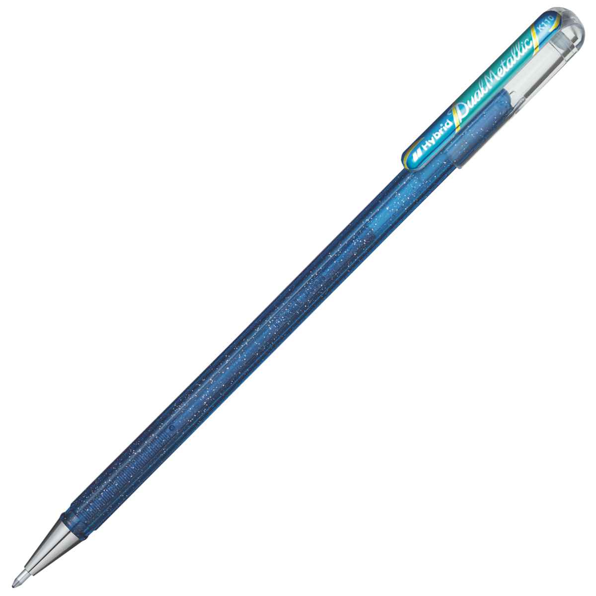 PENTEL Geltintenroller Glitter Dual Metallic 0,5mm blau + grün
