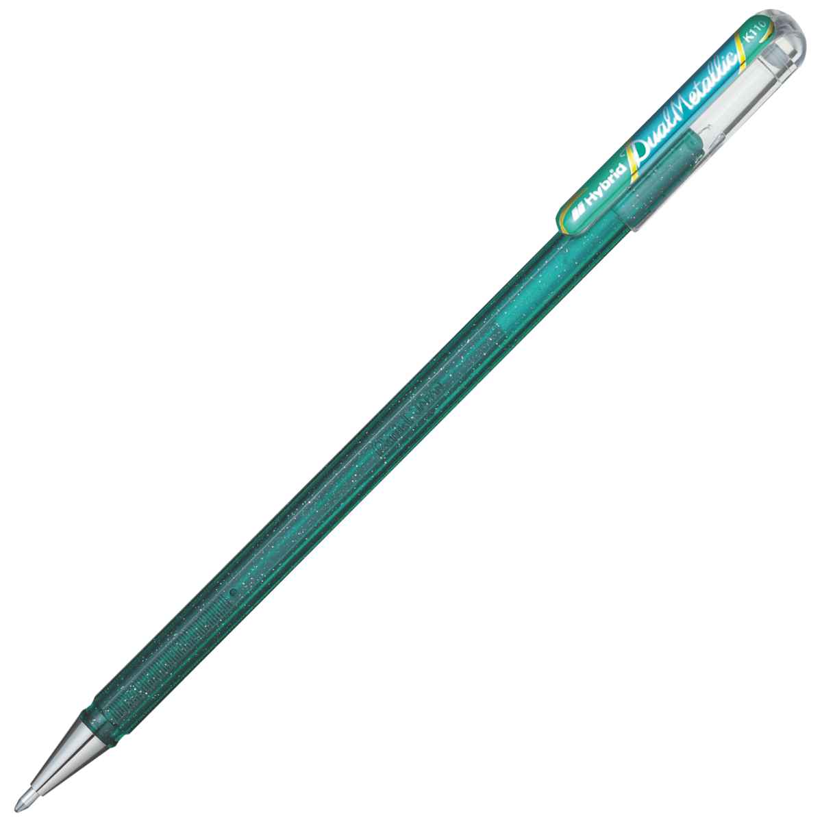 PENTEL Geltintenroller Glitter Dual Metallic 0,5mm grün + blau