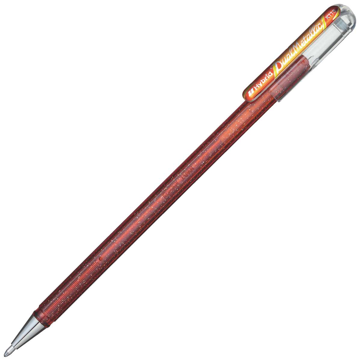 PENTEL Geltintenroller Glitter Dual Metallic 0,5mm orange + gelb