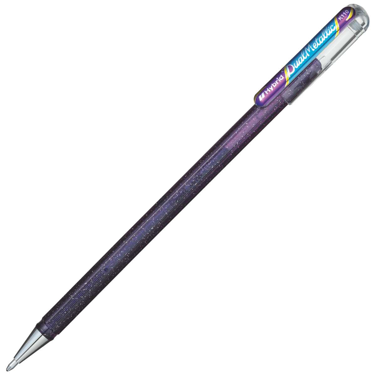 PENTEL Geltintenroller Glitter Dual Metallic 0,5mm violett + blau