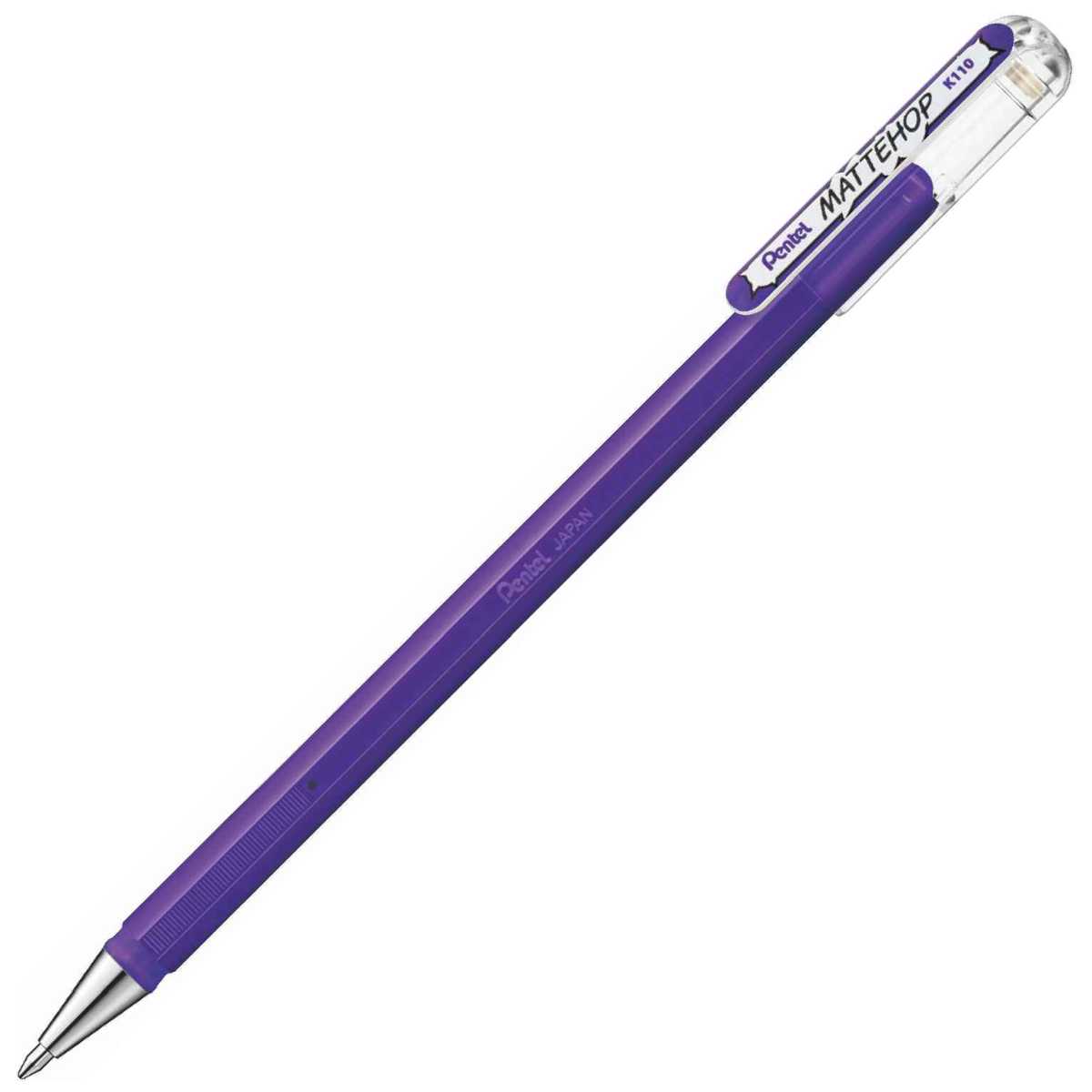 PENTEL Gel-Tintenroller K110 Mattehop 0,5mm violett