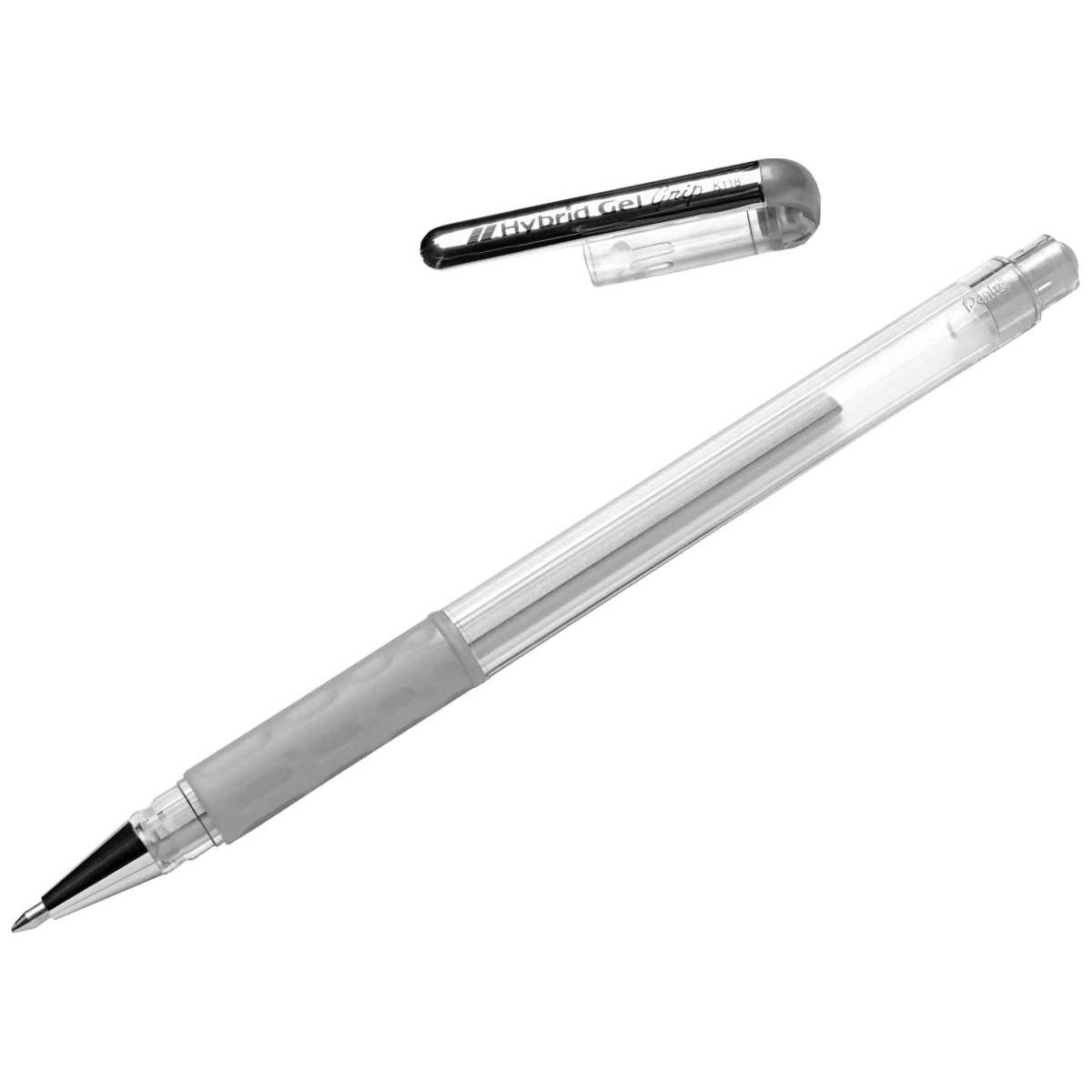 PENTEL Gelschreiber Hybrid K118 silber 0,4mm
