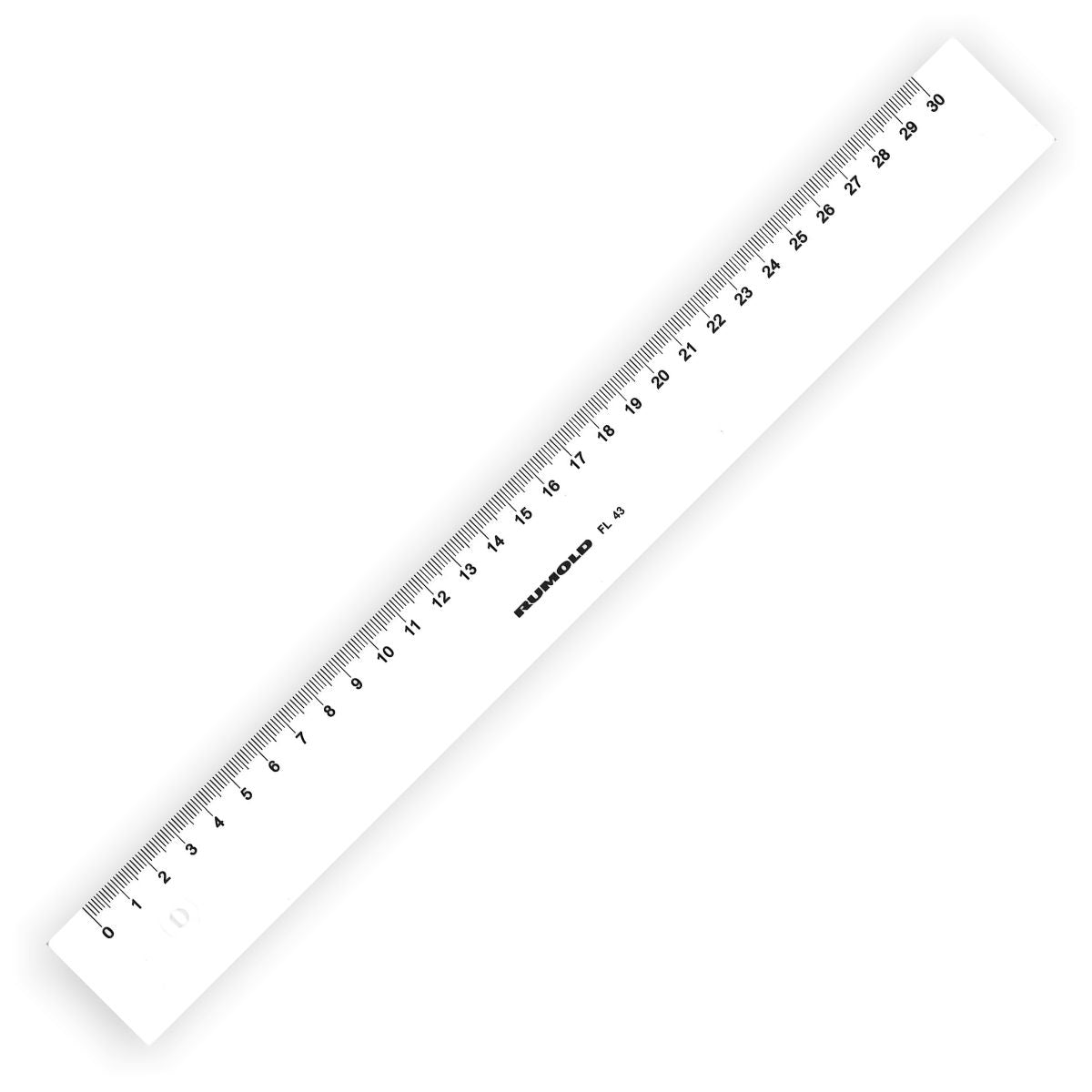 RUMOLD Kunststoff-Lineal 30cm weiß FL43
