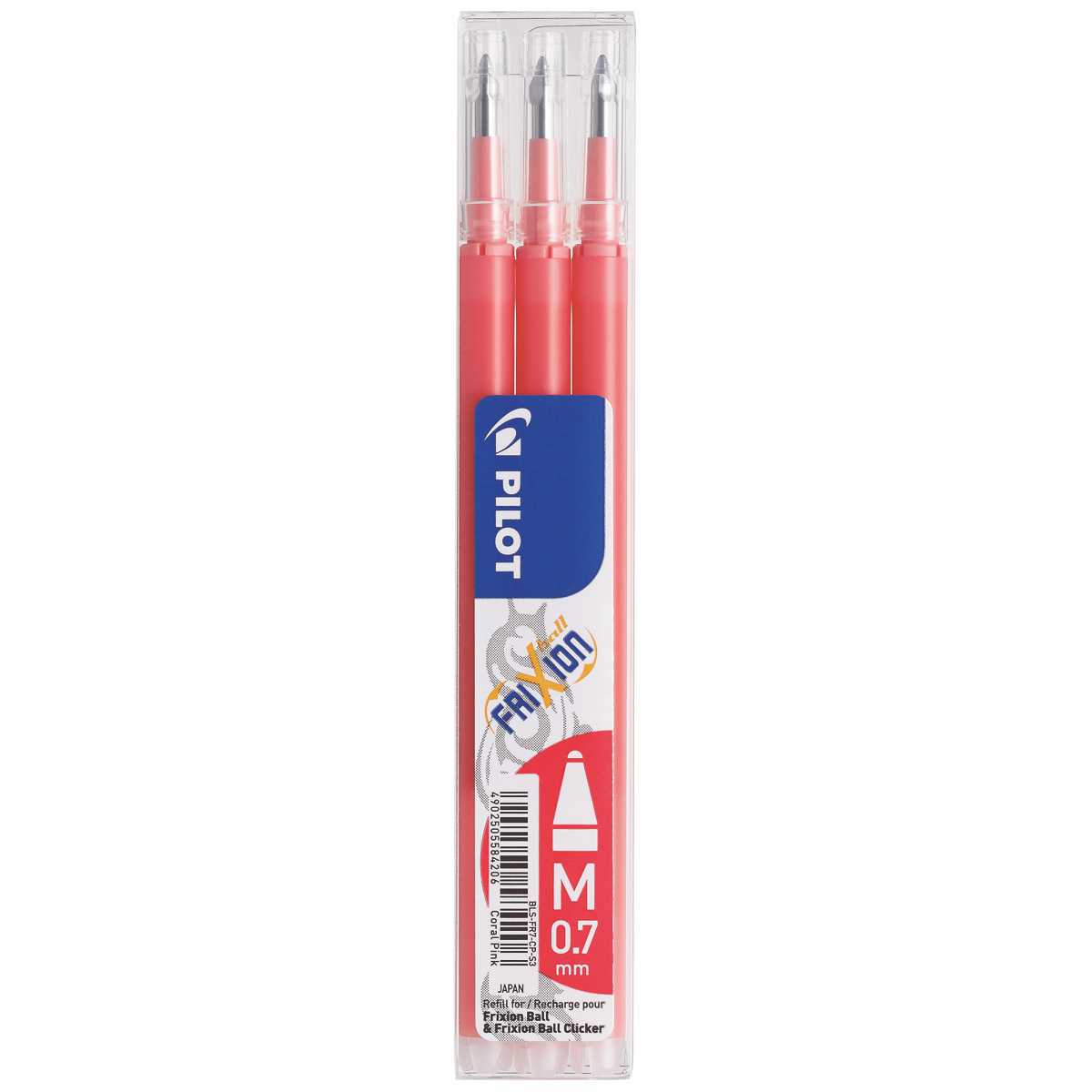 PILOT FriXion Ball Ersatzmine 0,7mm koralle pink 3 Stück