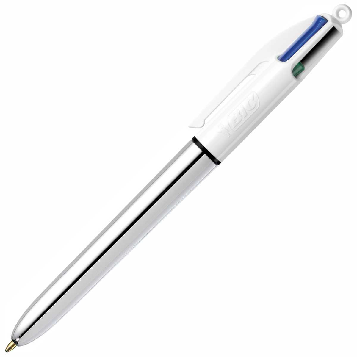 BIC 4-Farb-Kugelschreiber 4Colours -Shine- chrom
