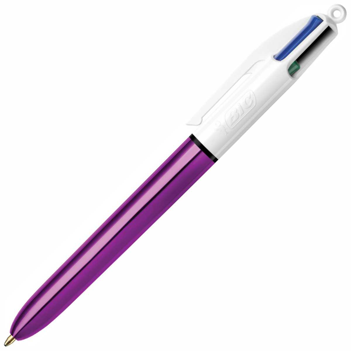BIC 4-Farb-Kugelschreiber 4Colours -Shine- violett