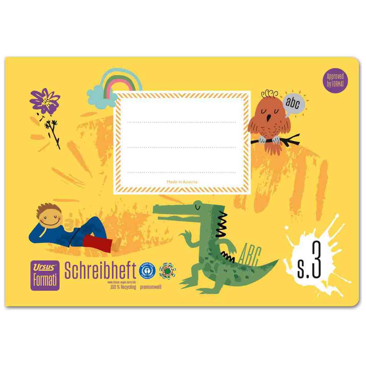 STAUFEN Schreibheft Formati A5 quer LIN S.3 20 Blatt 80g 6/6/6mm liniert