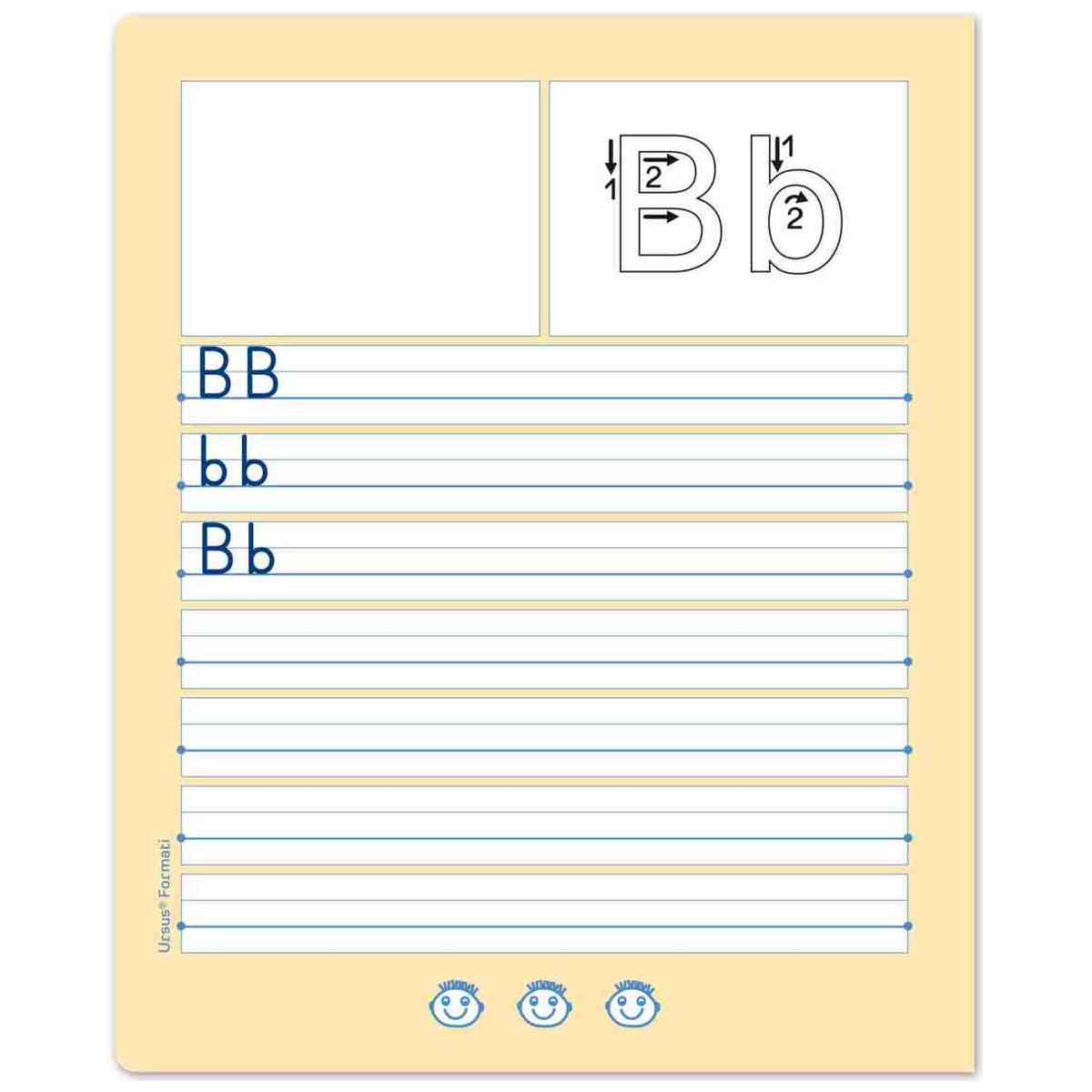 Formati Buchstabenheft B.1 Quart 14 Blatt 100g/qm