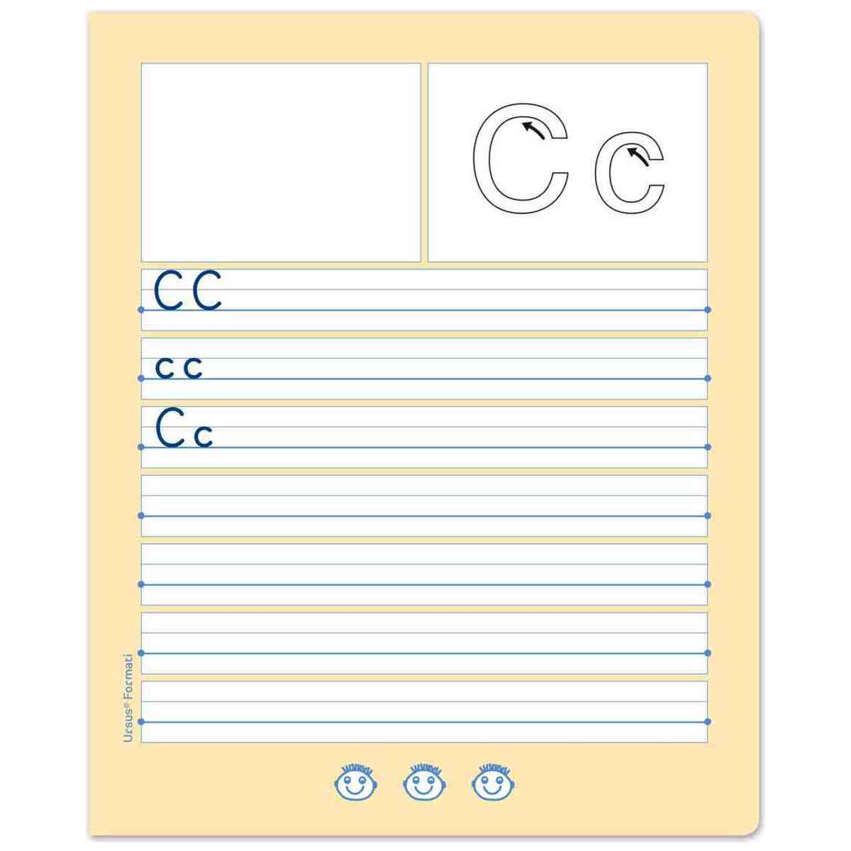 Formati Buchstabenheft B.1 Quart 14 Blatt 100g/qm