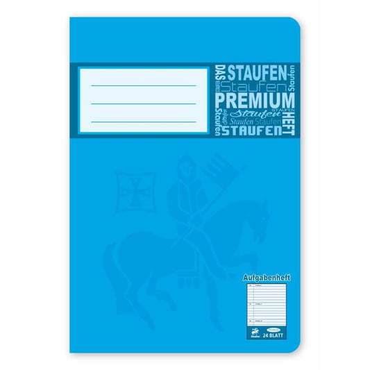 STAUFEN Hausaufgabenheft A6 24 Blatt Premium perforiert