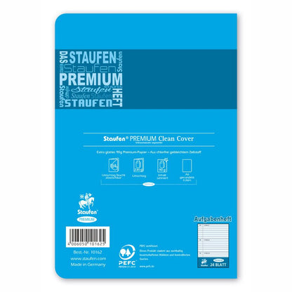 STAUFEN Hausaufgabenheft A6 24 Blatt Premium perforiert