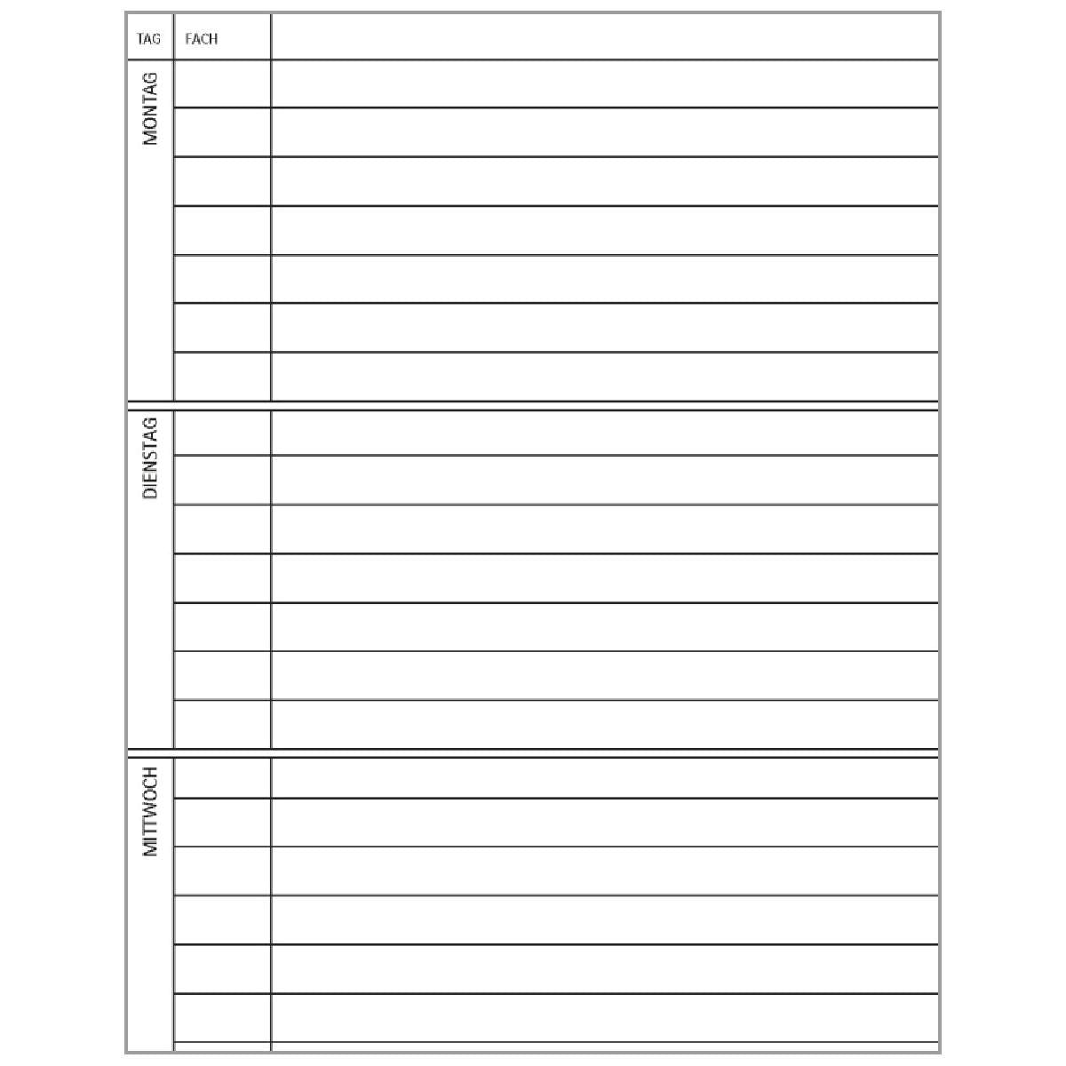 STAUFEN Hausaufgabenheft A5 Premium 48 Blatt / 48 Wochen