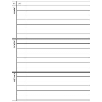 STAUFEN Hausaufgabenheft A5 Premium 48 Blatt / 48 Wochen