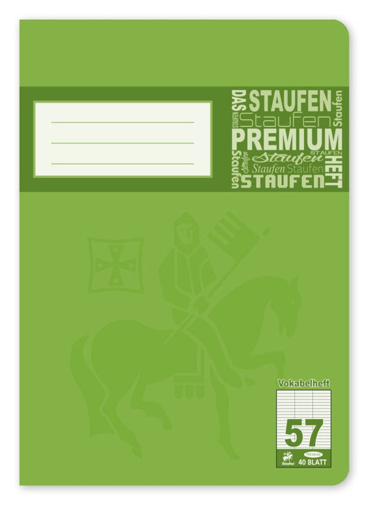 STAUFEN Premium Vokabelheft 10257 A5 3 Spalten 40 Blatt