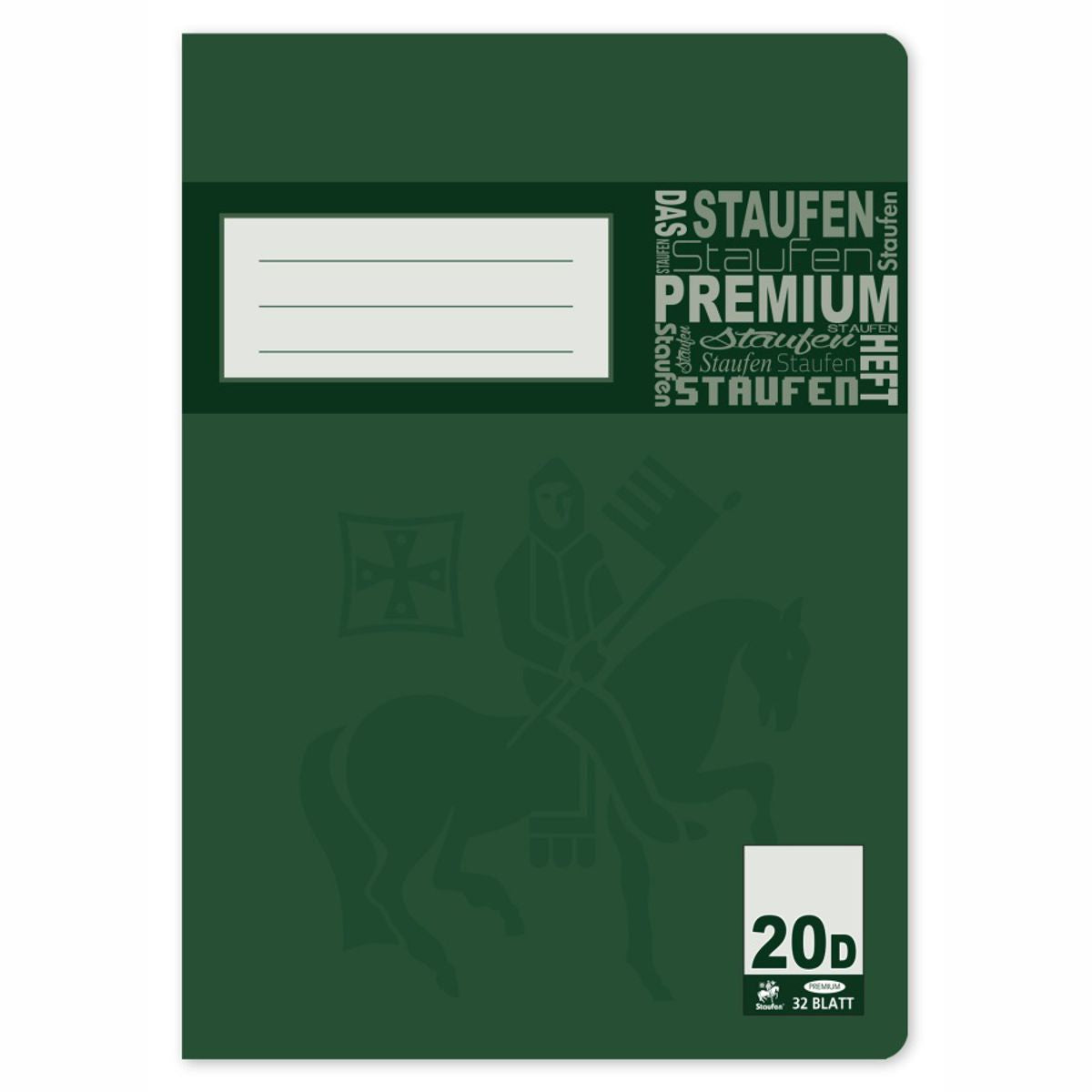 STAUFEN Premium Heft A4 32 Blatt LIN 20 blanco