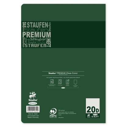 STAUFEN Premium Heft A4 32 Blatt LIN 20 blanco