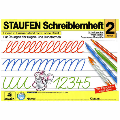 STAUFEN Schreiblernheft Nr. 2 A4 16 Blatt 12602