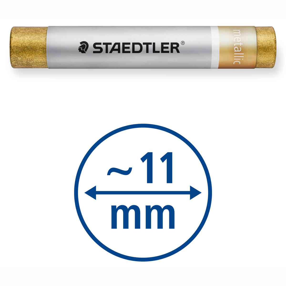 STAEDTLER Ölpastellkreide Metallic 11mm 6 Stück wasserfest