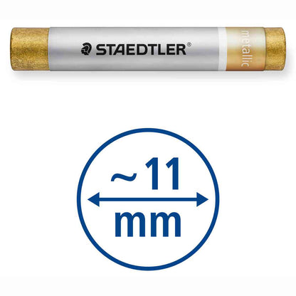 STAEDTLER Ölpastellkreide Metallic 11mm 6 Stück wasserfest