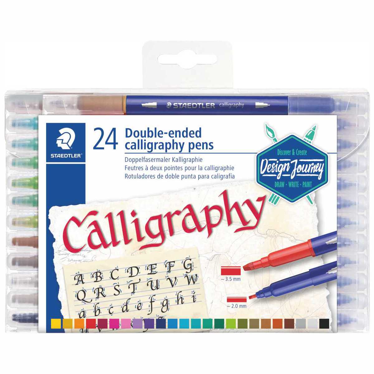 STAEDTLER Fasermaler 3005 TB24 Calligraph duo 24 Farben