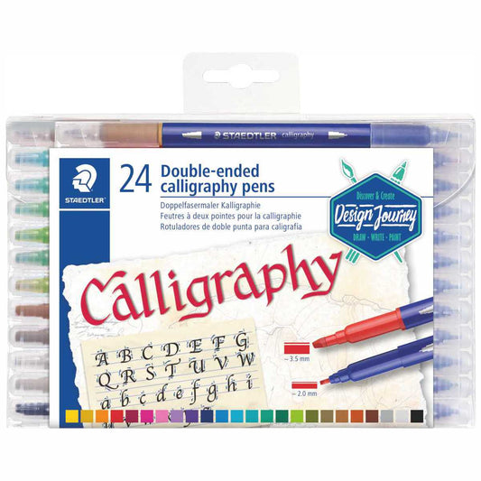 STAEDTLER Fasermaler 3005 TB24 Calligraph duo 24 Farben