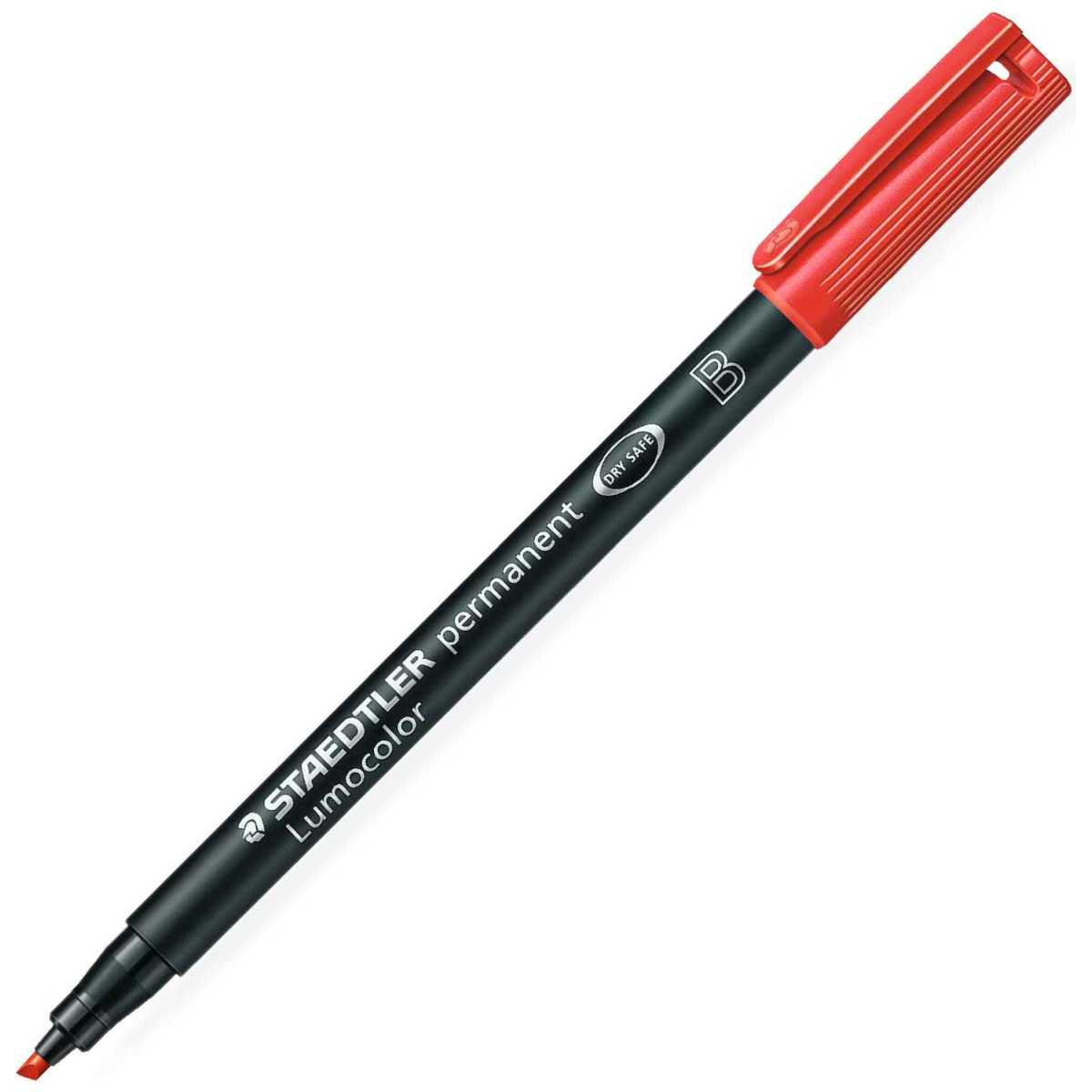 STAEDTLER Folienstift Lumocolor 314 B 1-2,5mm permanent rot