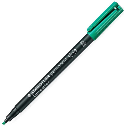 STAEDTLER Folienstift Lumocolor 314 B 1-2,5mm permanent grün
