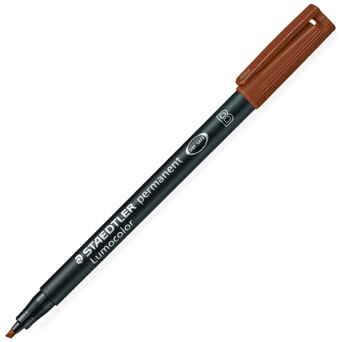 STAEDTLER Folienstift Lumocolor 314 B 1-2,5mm permanent braun