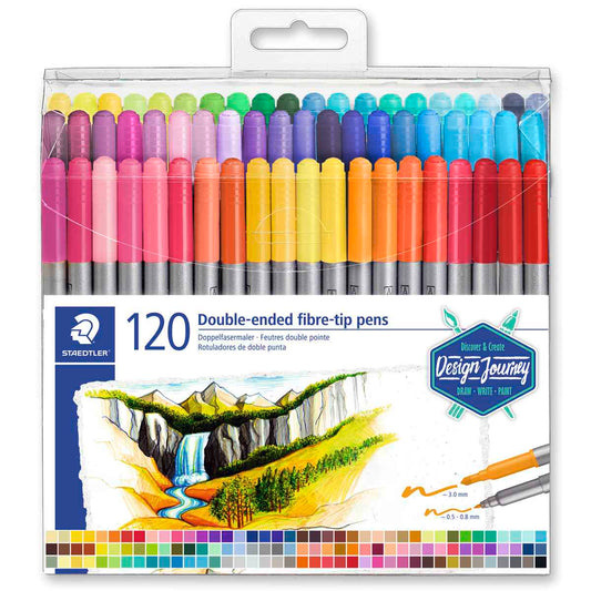STAEDTLER Fasermaler duo 3200 TB120 - 120 Farben