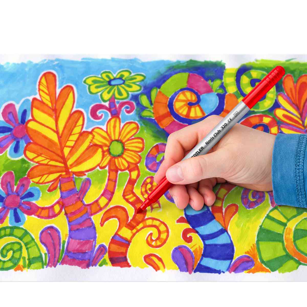 STAEDTLER Filzstifte Doppelfasermaler 10 Farben