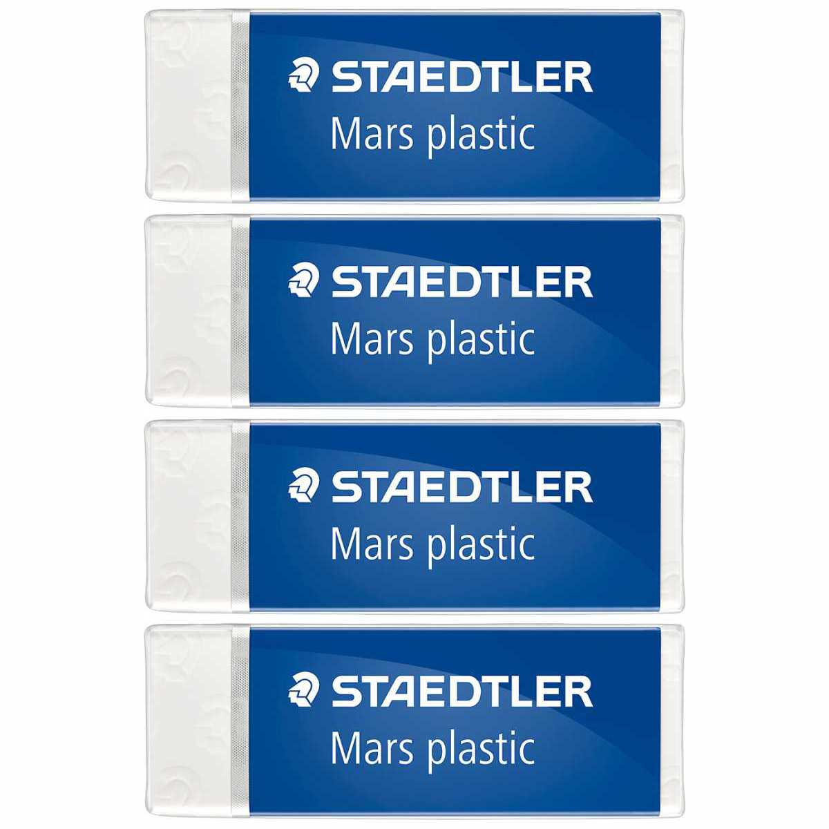 STAEDTLER Radiergummi Mars plastic weiß 4 Stück
