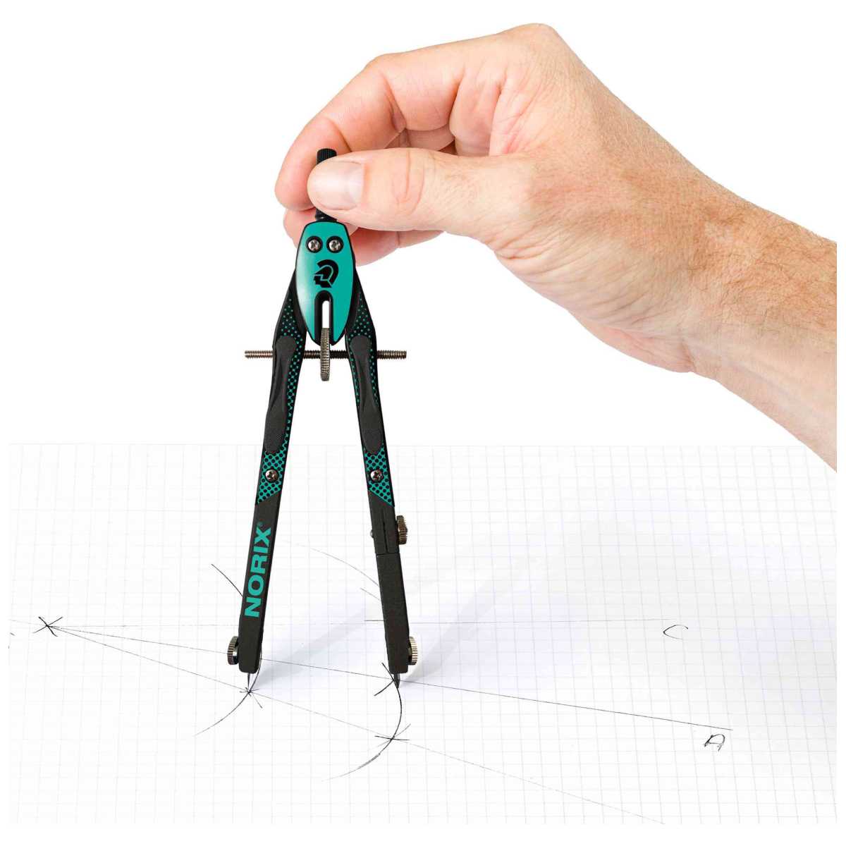 STAEDTLER Zirkel Set NORIX 555 gelb + Minen + Adapter