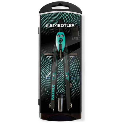 STAEDTLER Zirkel Set NORIX 555 grün + Minen + Adapter