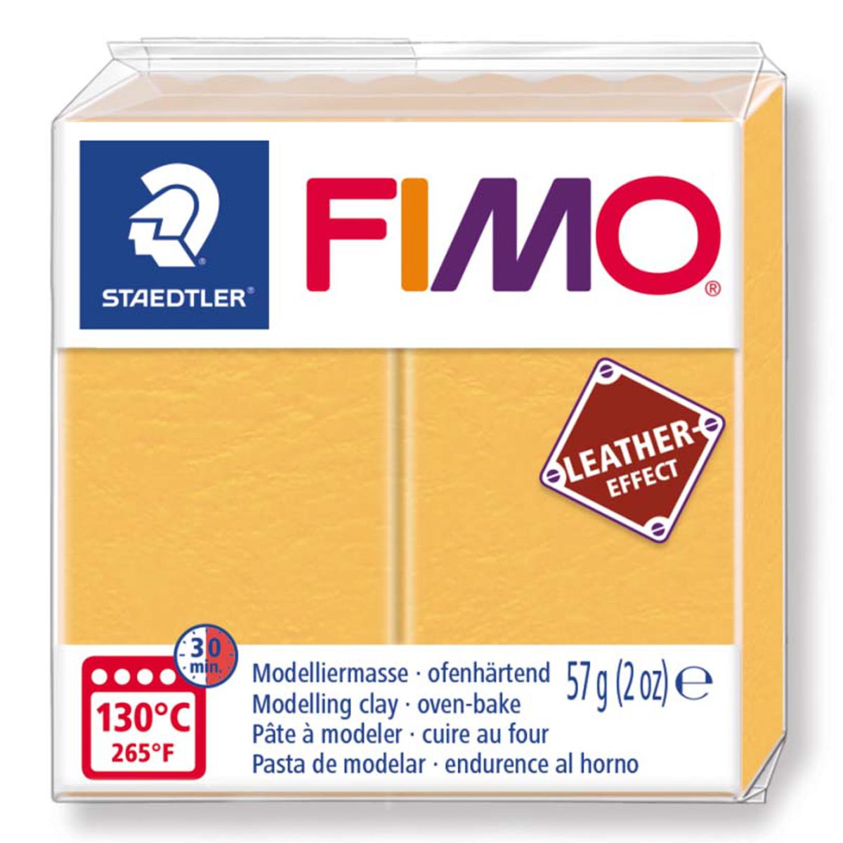 STAEDTLER Modelliermasse Fimo leather effect 57g 8010-109 safran